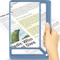 5X Full Page Magnifying Glass for Reading, Lightweight Rectangular Magnifier by AKKYCVS