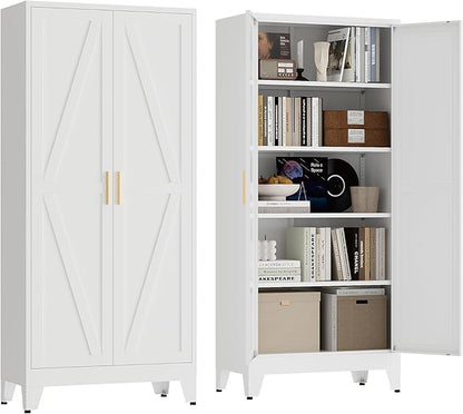 71" Tall Pantry Cabinet, Kitchen Pantry Storage Cabinets by XIUSVON