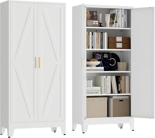 71" Tall Pantry Cabinet, Kitchen Pantry Storage Cabinets by XIUSVON
