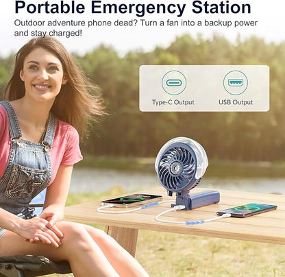 HandFan 4000mAh Upgraded Handheld Misting Fan, 50ml Water Tank, Rechargeable - Image 3