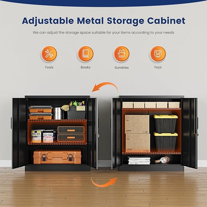 Yizosh Metal Garage Storage Cabinet - Image 4