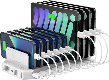 iPad Charging Station, Unitek 96W 10-Port USB Charging Dock Hub by Unitek