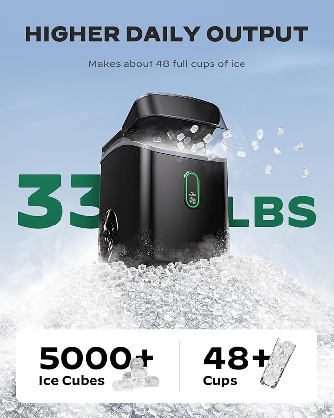 Silonn Nugget Ice Maker Countertop, Pebble Ice Maker - Image 3