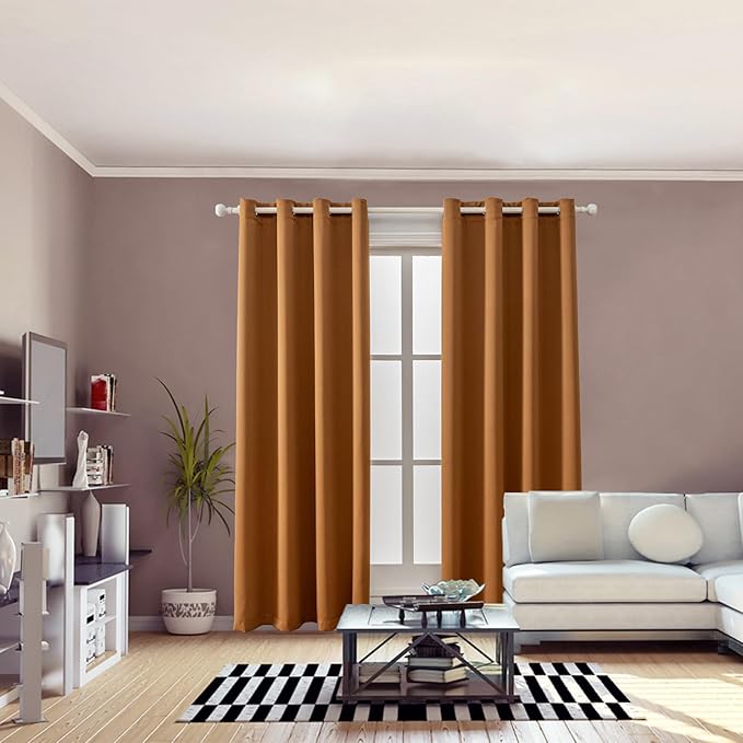 Anytime 100% Blackout Curtain 2 Panels Set, Thermal Insulated Window Drapes - Image 5