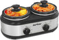 Sunvivi Dual Slow Cooker, Buffet Server and Food Warmer, Small Mini Pot by WeGetLife