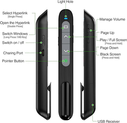 USB C Rechargeable Presentation Clicker - Image 6