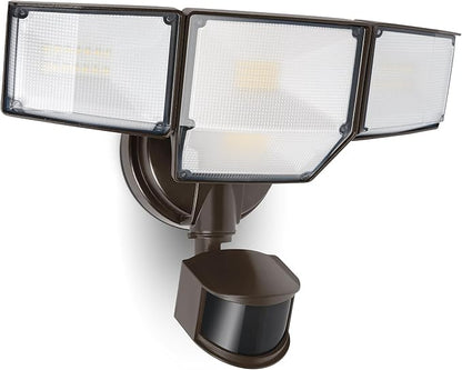 LUTEC 80W 9000LM LED Security Lights Hardwire Motion Sensor Outdoor Lights by LUTEC
