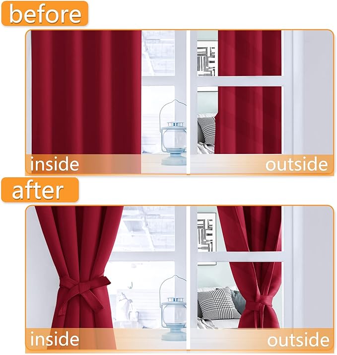 Hiasan Short Blackout Curtains for Bedroom - Image 5