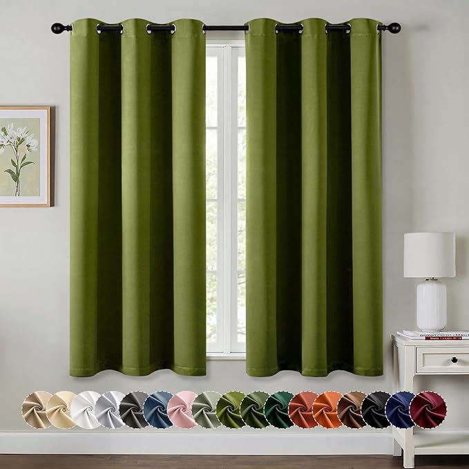 MIULEE Bedroom Blackout Curtains Thermal Insulated Room Darkening Drapes by MIULEE