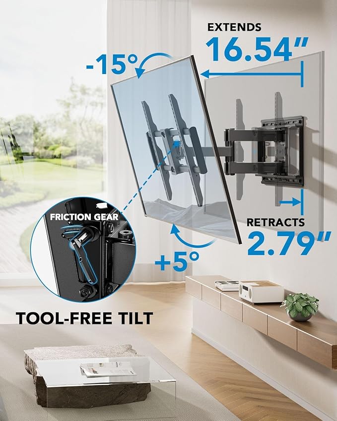 Pipishell Full Motion TV Wall Mount - Image 6