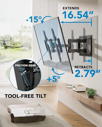 Pipishell Full Motion TV Wall Mount - Image 6