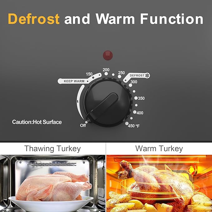 Sunvivi Roaster Oven with Self-Basting Lid, 20 Quart Electric Roaster with - Image 4