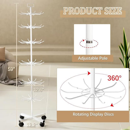 Exttlliy Retail Display Stand Store Display Rack 6 Tier Metal Spinning Display - Image 3