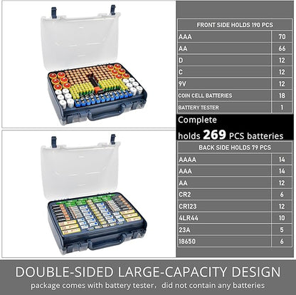 Battery Organizer Storage Holder Box Case - Image 3