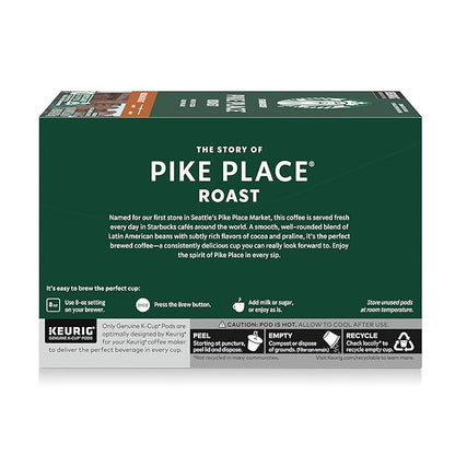 Starbucks K-Cup Coffee Pods, Medium Roast Hot or Iced Coffee, Pike Place Roast - Image 9