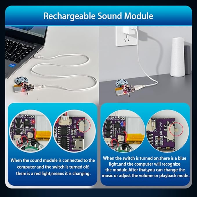 Voice Module, MP3 Music Sound Chips, 16MB Sound Module - Image 6