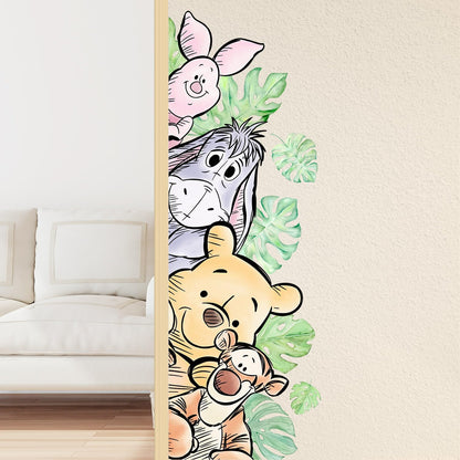 Winnie Wall Stickers for Kids, Winnie Character Wall Stickers, The Pooh Party Decorations, Winnie Removable Stickers for Baby Kids Nursery Children Room Bedroom Living Room Playroom Wall Decoration