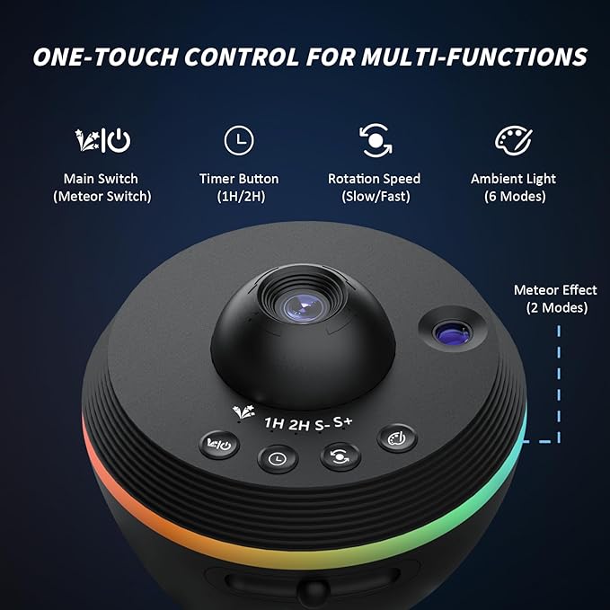 Ainael Galaxy Projector, Star Projectors Home Planetarium Space Ceiling Starry - Image 4