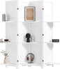 HOMCOM Room Divider, 4 Panel 67" Tall Wood Privacy Screen by HOMCOM