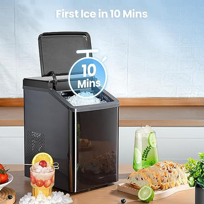 Gevi KNOVA Nugget Ice Maker Countertop, 40lbs/24H Self-Cleaning Portable Pellet - Image 2