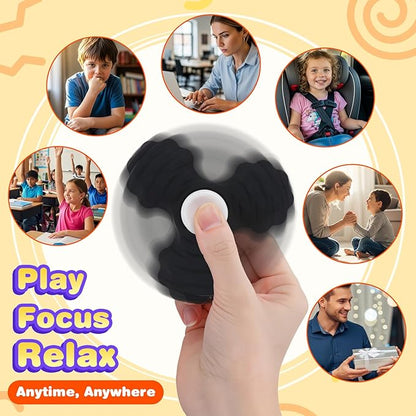 3 PCS Silicone Fidget Spinners, Sensory Toys - Image 5