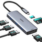 USB-C Hub Multiport Adapter for MacBook Air/Pro - 6 in 1 HDMI Dongle by HODO