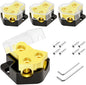Bolipoeq 12V Power Distribution Block Car Audio 2 Way 0/2/4 Gauge in 4/6/8 by Unknown