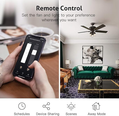 TREATLIFE Smart Ceiling Fan Control and Dimmer Light Switch, 2.4GHz WiFi Only - Image 6
