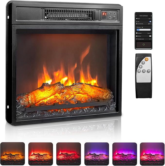 ROVSUN 18" Electric Fireplace Inserts by ROVSUN