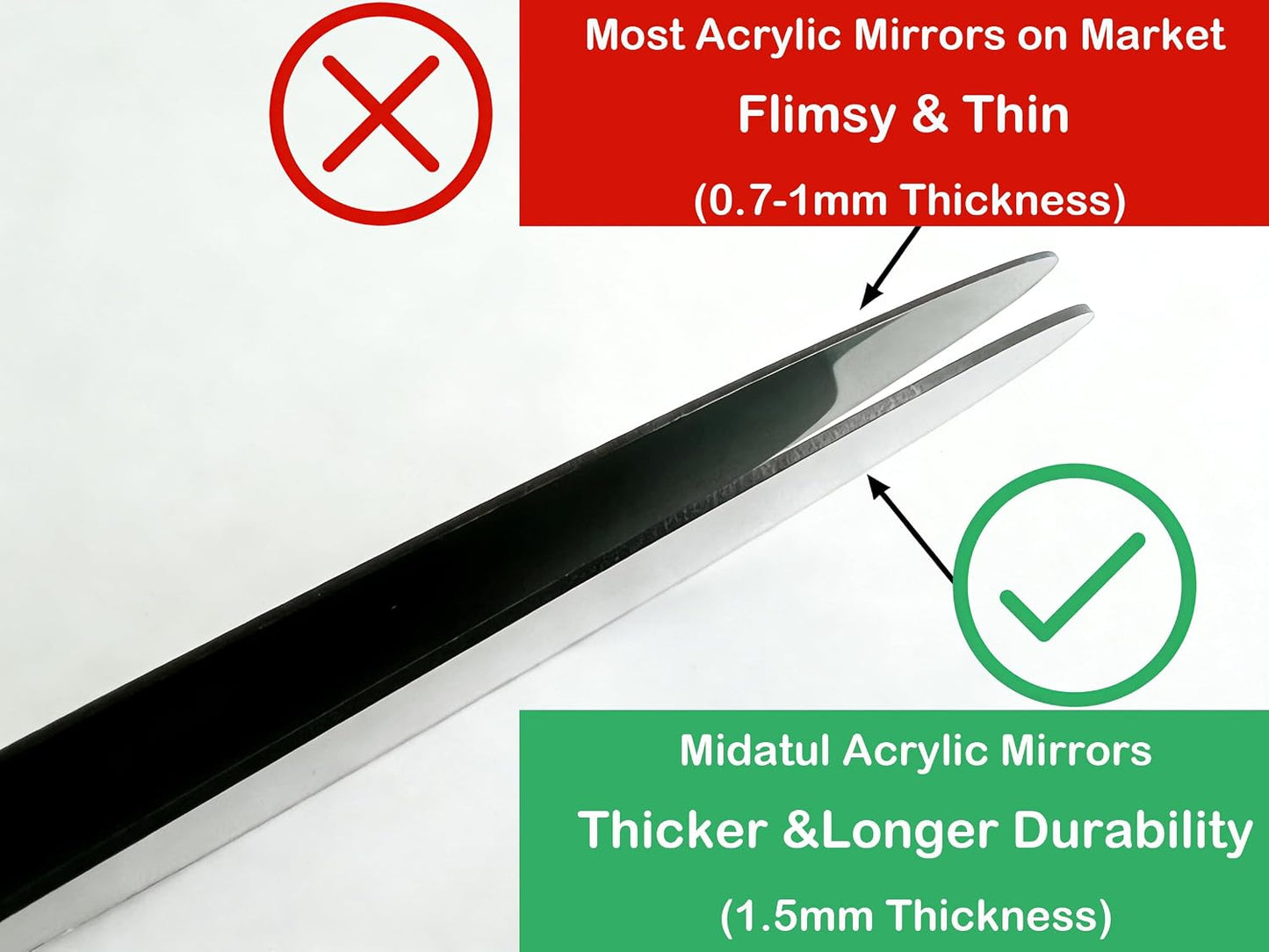 12 Pcs 10 Inch Mirror Centerpieces Charger Plates Decorative Trays Thickness 1.5 mm (Silver)