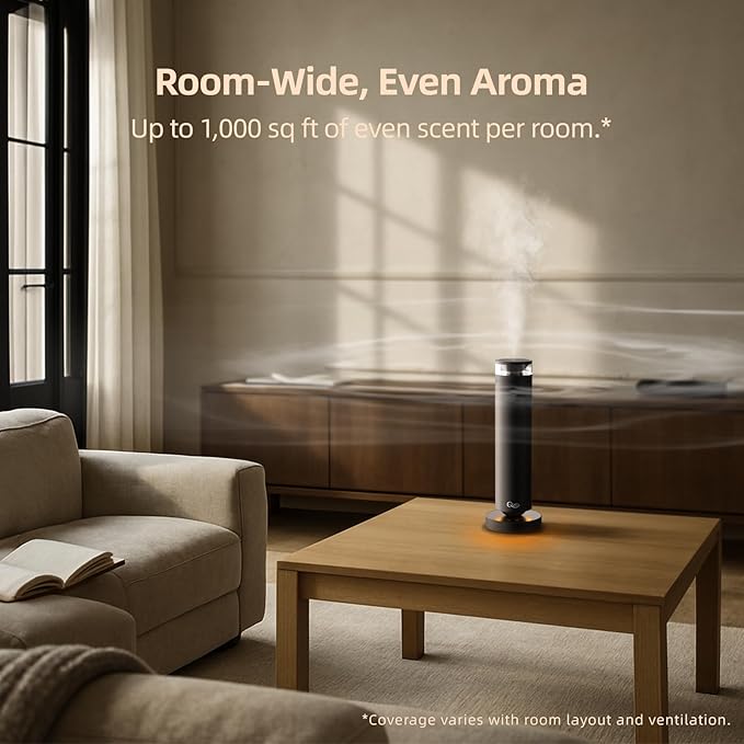 A5 Waterless Essential Oil Diffuser Starter Kit – 1000 Sq Ft Large Room - Image 3