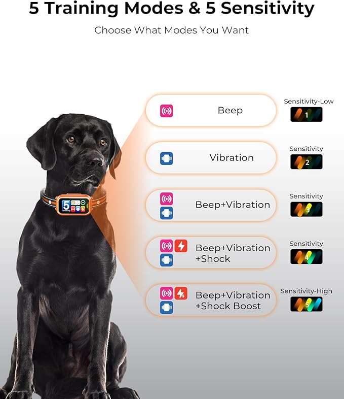 Dog Bark Collar, 1 Second Stop Barking, Smart Humane Training Collar - Image 6