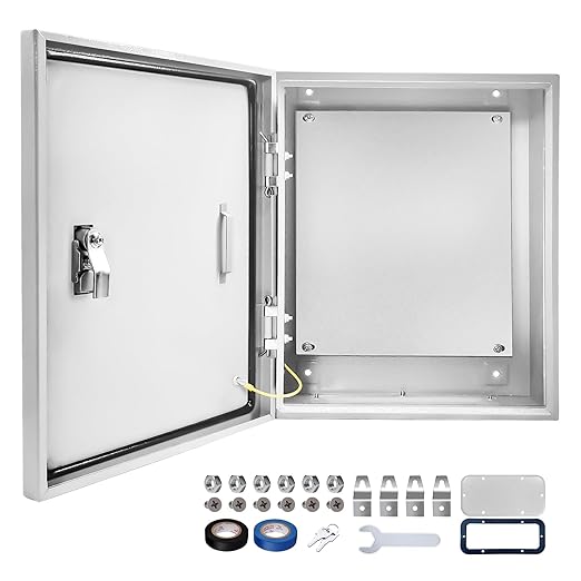 Outdoor Electrical Box 20 x 16 x 10''D NEMA 4X Enclosure Steel Box, Waterproof by CXCESNS