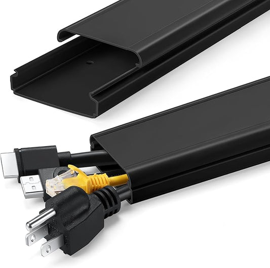 ZhiYo TV Cord Hider for Wall Mounted TV 34in, Large Cord Cover Wall, PVC Cable by ZhiYo