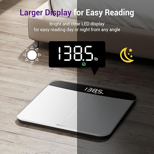 Ovutek Scale for Body Weight, Highly Accurate 450lb Digital Bathroom Scales for - Image 4