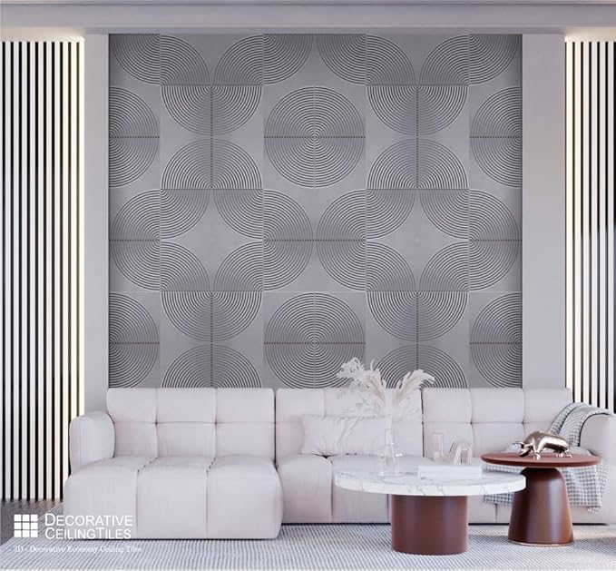 From Plain To Beautiful In Hours 9002 Arc Swell PVC 12 in x 12 in Peel and - Image 4