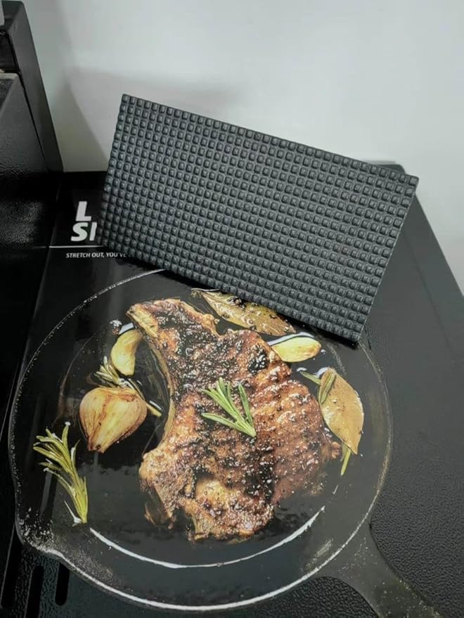 Firsgrill 8.3"×4.3" Heavy-Duty Cast Iron Grill Press and Steak Weight - Image 5