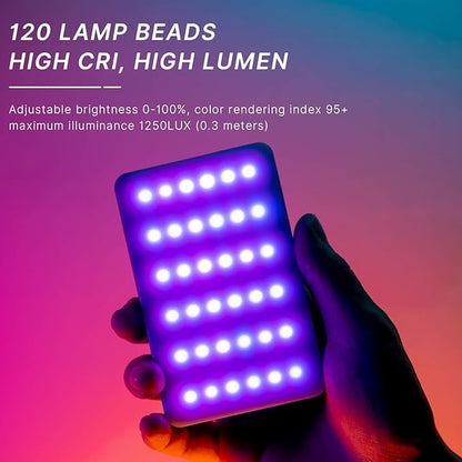 VIJIM VL120 RGB Video Light, Portable LED Camera Light Panel 0-360 Full Color - Image 9
