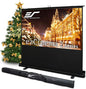 Elite Screens ezCinema 2, 70-inch 16:9, Manual Floor Pull Up Scissor Backed by EliteScreensInc