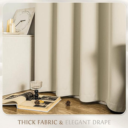 Beauoop 100% Blackout Curtains 84 Inch Long 2 Panels - Image 6