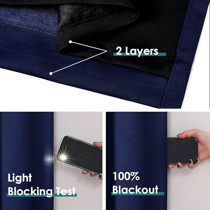 ChrisDowa 100% Blackout Curtains - Image 4