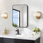 FORBATH Black Bathroom Mirror for Over Sink, Wall Mirror 16x24 Inch by FORBATH