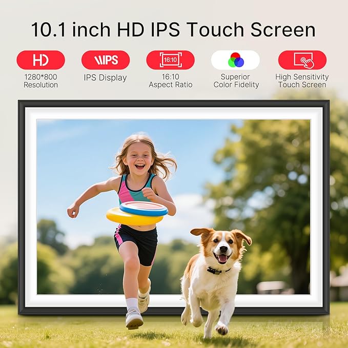 Frameo 10.1" Digital Picture Frame, Smart WiFi Digital Photo Frame - Image 4