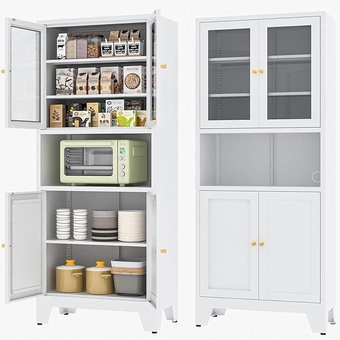 Metal Pantry Storage Cabinet by YAUWOHFactoryOutletsColorfulMetalFurniture