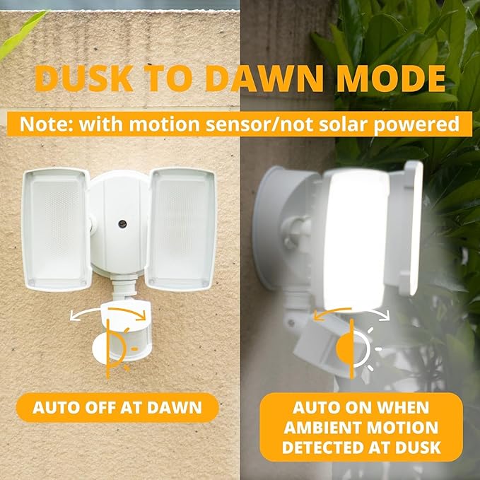 UME 19W LED Security Lights Motion Sensor Light Outdoor, 2000LM Motion Flood - Image 4