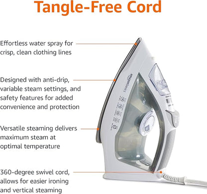 Amazon Basics Steam Iron for Clothes - Image 4