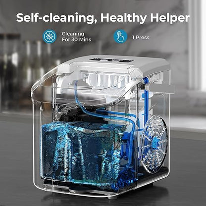 Countertop Ice Maker Machine, 8 Ice Cubes in 6 mins, 26lb/Day Bullet Ice - Image 5