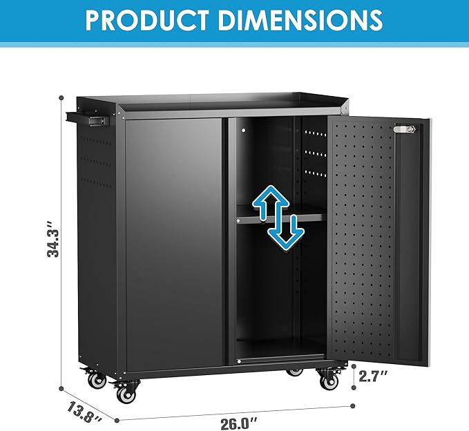 SUXXAN Metal Storage Cabinet - Image 2