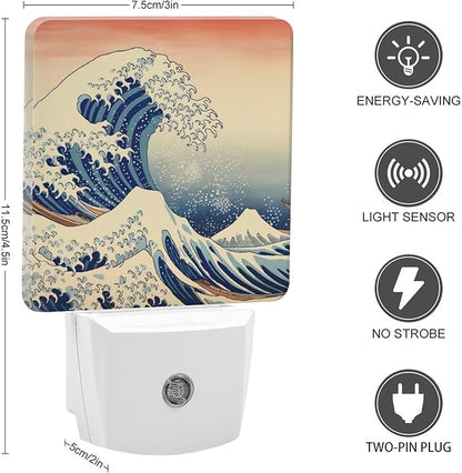 YKJAHSD Ocean Waves Night Light, Plug into Wall Decor Nightlights - Image 2