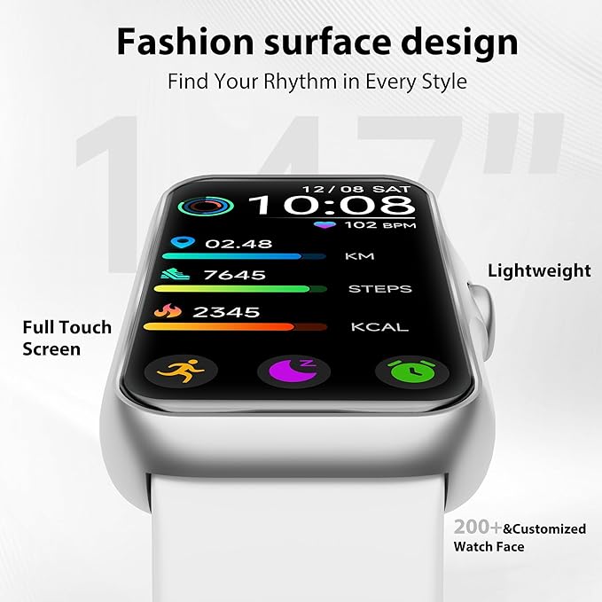 JYUAJOI Fitness Tracker with 24/7 Continuous Heart Rate, Blood Oxygen Monitor - Image 2
